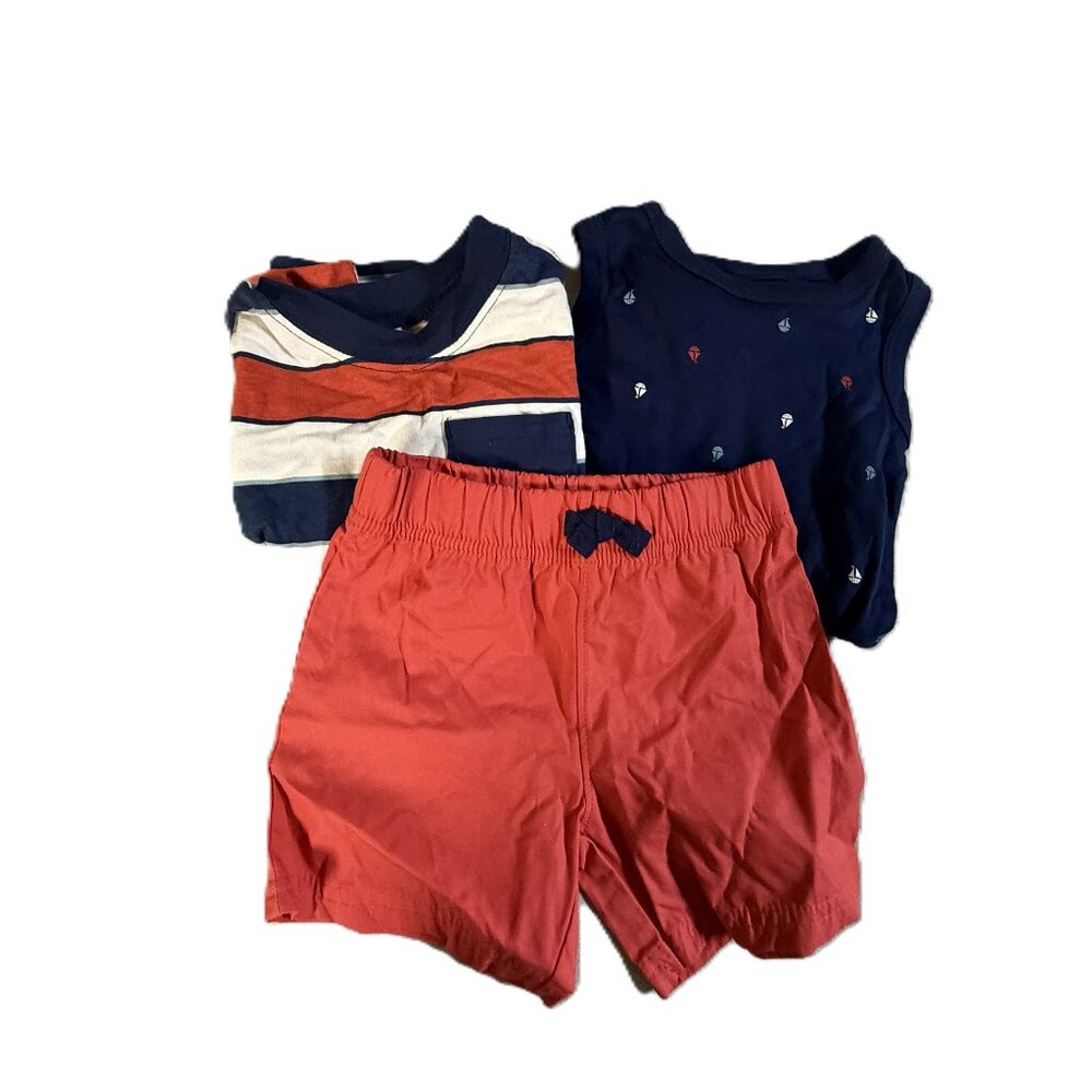NWT Carter's Child of Mine Baby Boy Shorts Outfit Set, 3-Piece - 12 Months